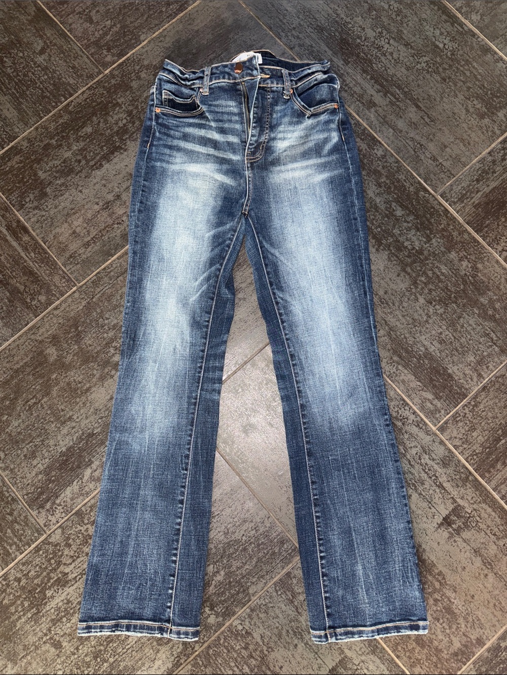 BKE Billie High Rise Slim Fit Tailored Bootcut Jeans Medium Wash